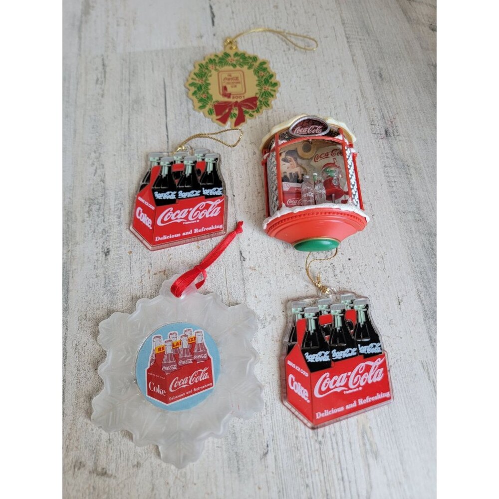Coke bottle vintage variety Coca-Cola‎ ornament Xmas set unique
